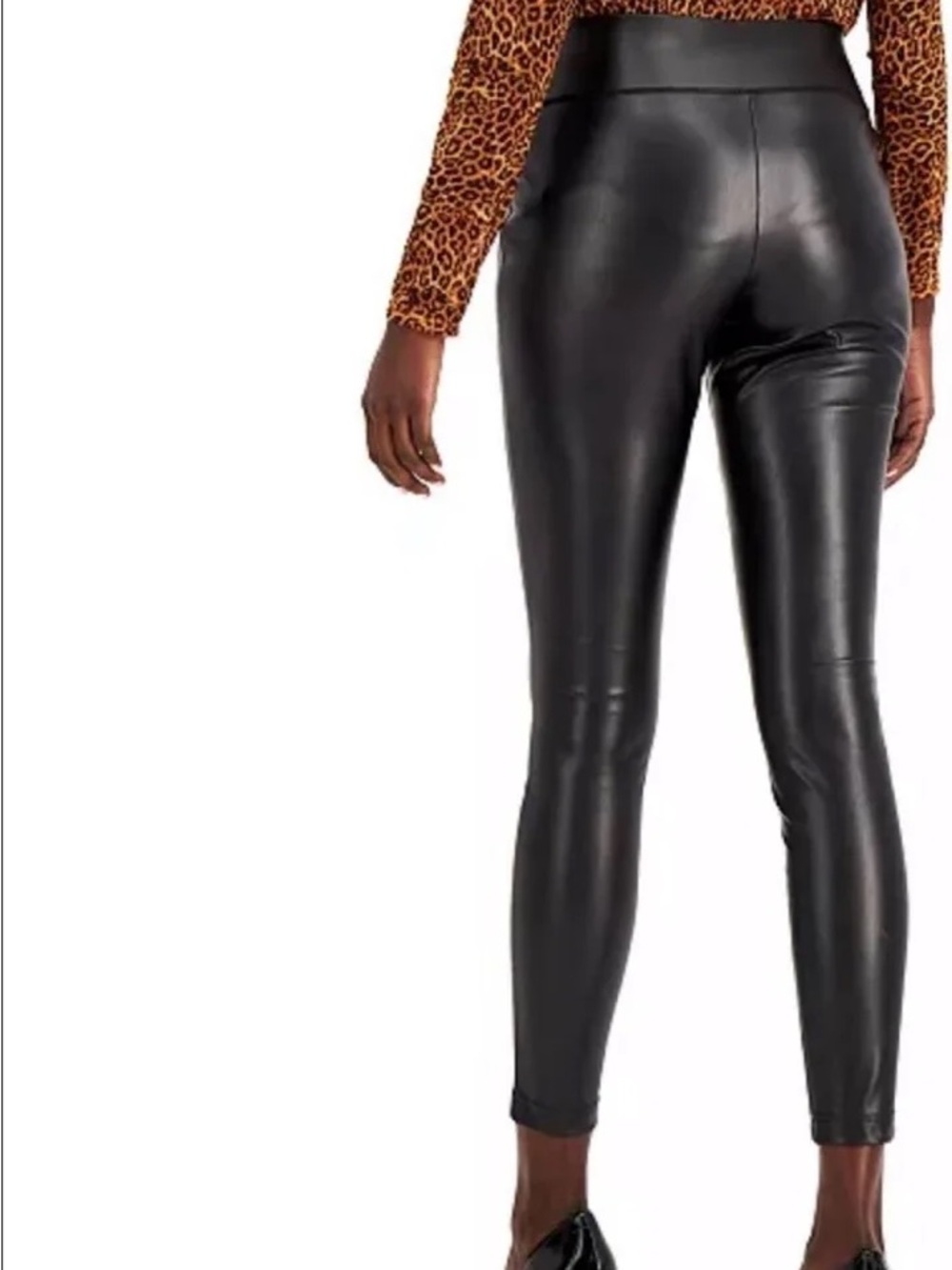 NWT INC International Concepts Faux Leather High-Waist Leggings - 26W - Picture 2 of 8